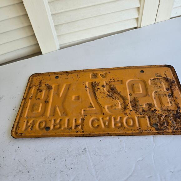 Vintage NC License Plate 1964 North Carolina BK-7269 - Picture 6 of 8